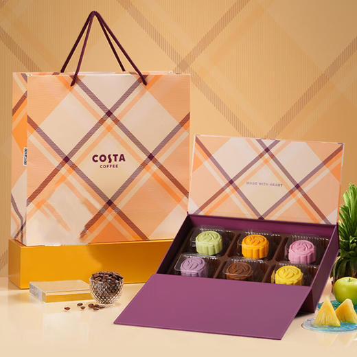 【一件包邮】COSTA咖世家英伦悦格礼糕点礼盒6粒装360g团圆共此时 甘肃/青海/内蒙古/新疆/西藏/宁夏/海南/港澳台不发货 商品图0