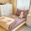 自然醒全棉磨毛加厚A版床笠--线素系列宿舍专用纯棉学生寝室床单人加厚床垫保护罩床罩JY 商品缩略图0