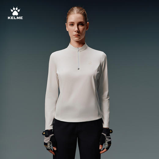 卡尔美探寻山野系列半开襟长袖T恤6533TX2006 商品图0