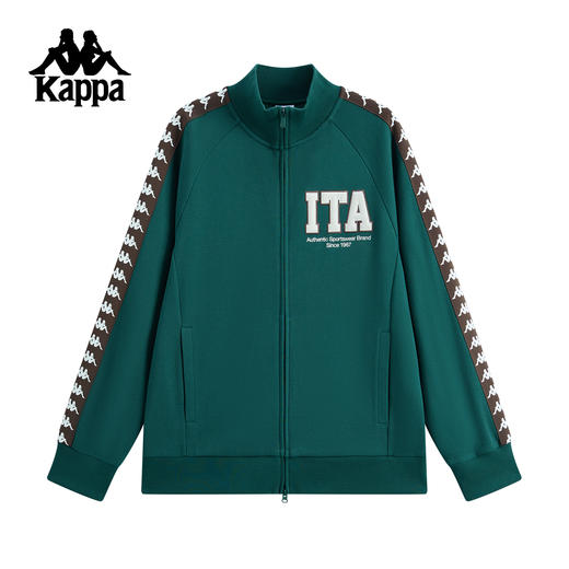 Kappa卡帕背靠背外套男秋季新款美式泽西风高街针织立领上衣女士K0F52WK02 商品图1