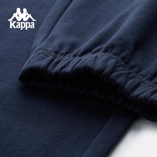 Kappa卡帕背靠背运动裤男2025新款休闲束脚卫裤纯棉刺绣针织长裤K0F52AK21 商品图3