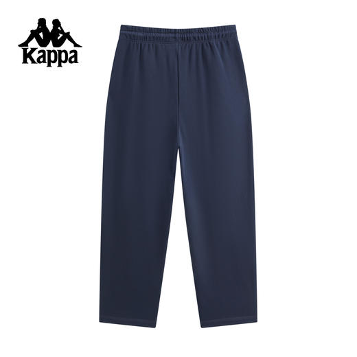 Kappa卡帕背靠背运动裤男2025新款休闲刺绣纯棉直筒裤跑步针织裤K0F52AK22 商品图1
