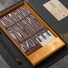 博礼嵌银黑檀木筷子（有鱼）-YHD 商品缩略图3