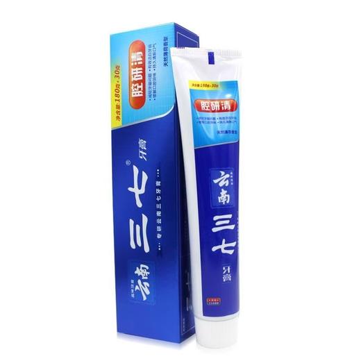 云南三七腔研清牙膏180g+30g 商品图0