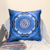 蓝色蜡染蝴蝶卷草纹抱枕 商品缩略图0