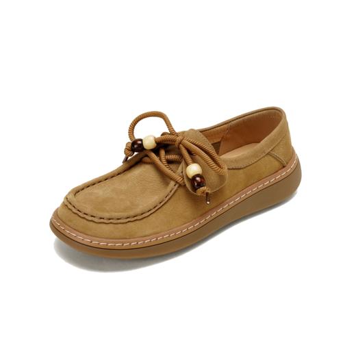 【秋季新款】西村名物2025年秋季新款厚底防滑平跟软底舒适乐福鞋深口单鞋T25CM31541 商品图12