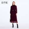 EITIE爱特爱浪漫雅致飘带领腰部金属扣设计连衣裙8307023 商品缩略图0