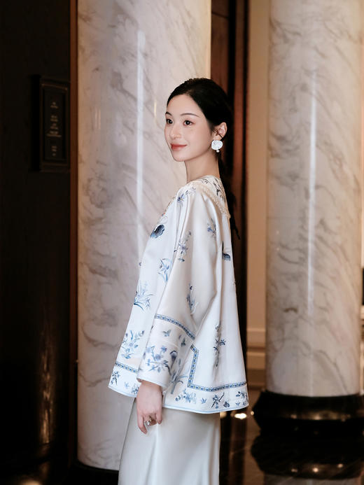 盛唐牡丹盛奢系列 |重缎真丝手绣对襟外套 商品图13