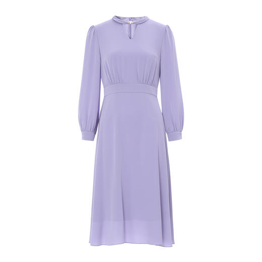 EITIE爱特爱秋季新款时尚挂脖V领收腰显瘦通勤连衣裙7907627 商品图10