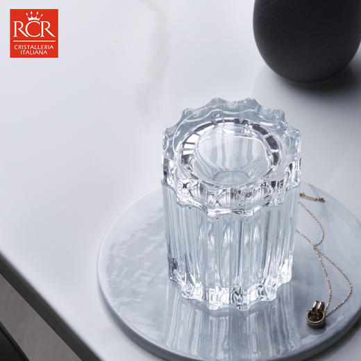 【特惠6折】意大利RCR水晶玻璃糖果缸罐储物罐子糖缸装饰摆件送礼物首饰盒RCR迪达8.5CM12.5CM糖盅多功能收纳盒 商品图3