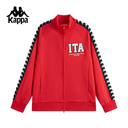Kappa卡帕背靠背外套男秋季新款美式泽西风高街针织立领上衣女士K0F52WK02 商品图2