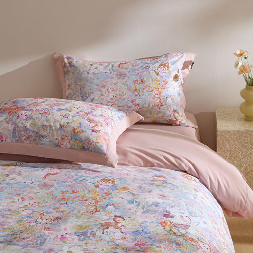 自然醒全棉贡缎数码100支长绒棉磨毛四件套（带高档礼盒）HS 商品图10