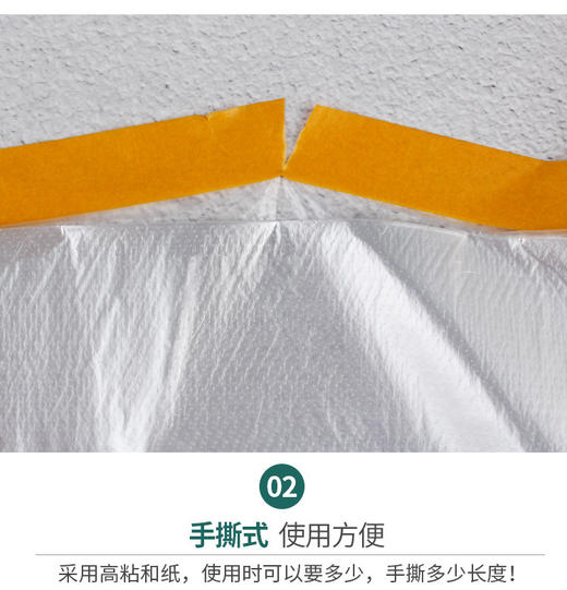 家用防尘罩防尘膜家具沙发床装修保护膜一次性塑料膜防灰尘布防水透明膜 商品图2