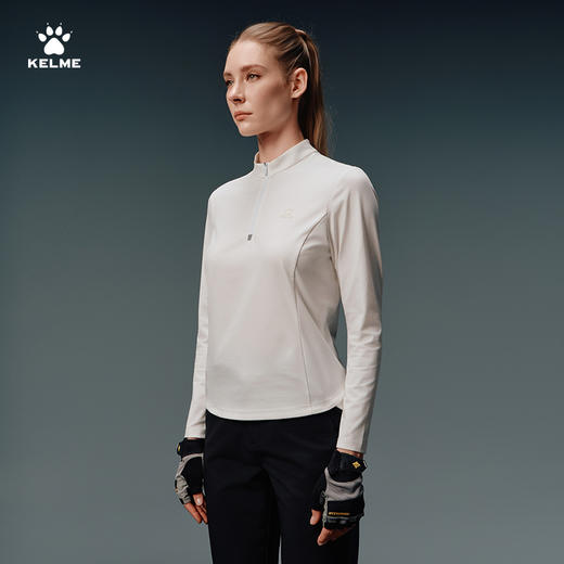 卡尔美探寻山野系列半开襟长袖T恤6533TX2006 商品图1