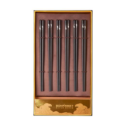 博礼嵌银黑檀木筷子（有鱼）-YHD 商品图6