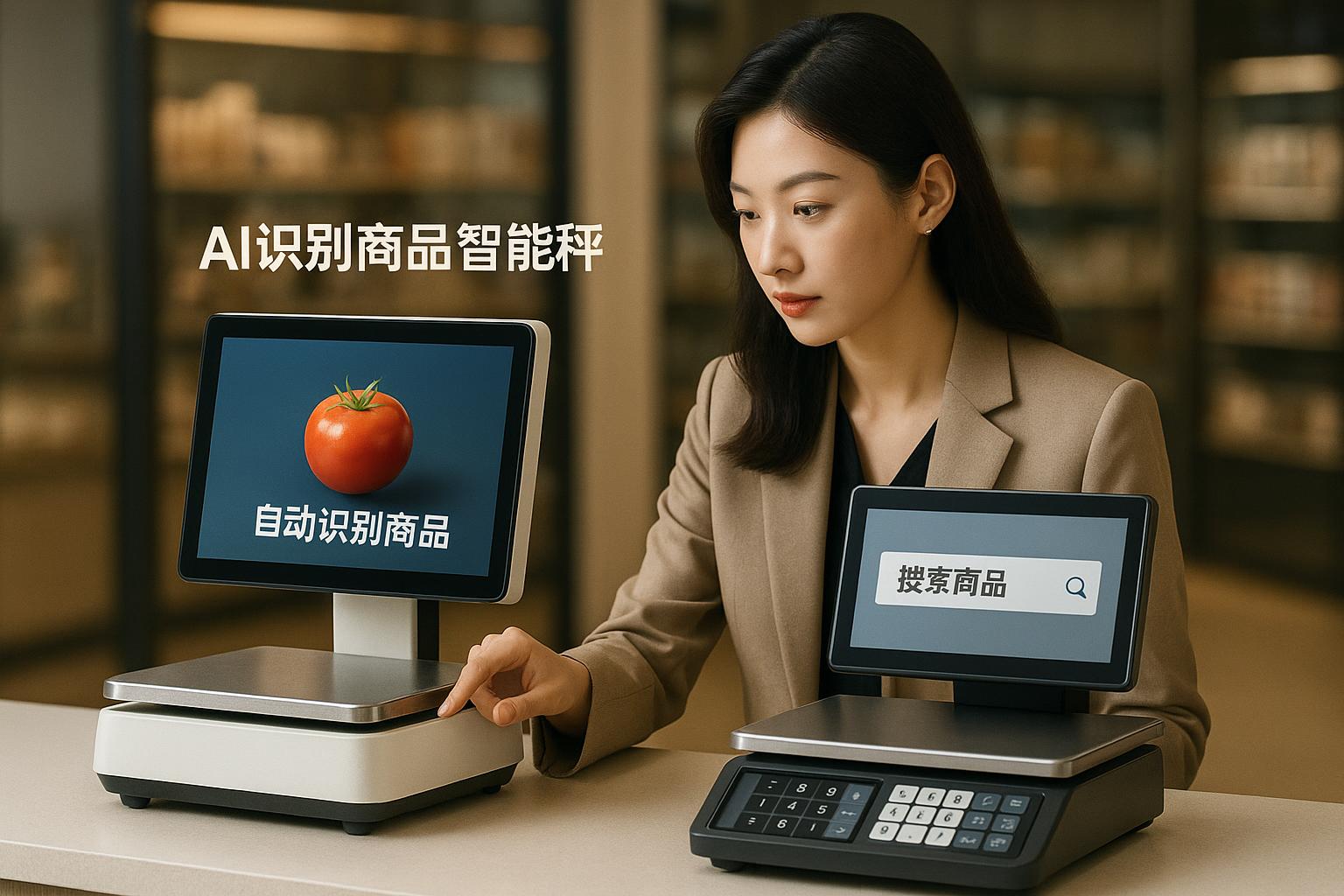AI智能收银秤和普通PC收银秤区别是什么？采购选型要点