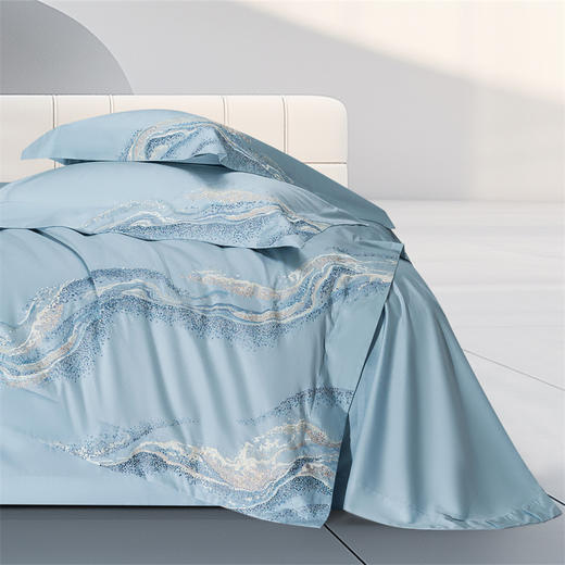 【待更新】自然醒100支长绒棉高奢系列四件套新疆棉全棉纯棉刺绣被套床单高端床上用品GDS 商品图6