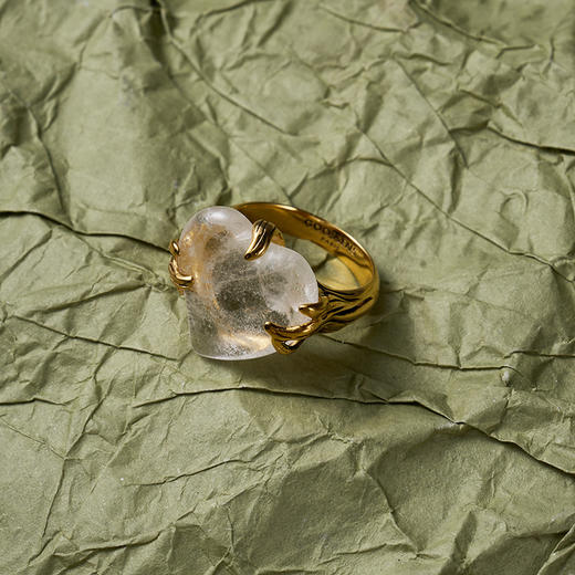 北京仓｜Goossens Paris-COEUR PRECIEUX CRISTAL NATUREL-爱心 戒指［法国设计师］ 商品图10