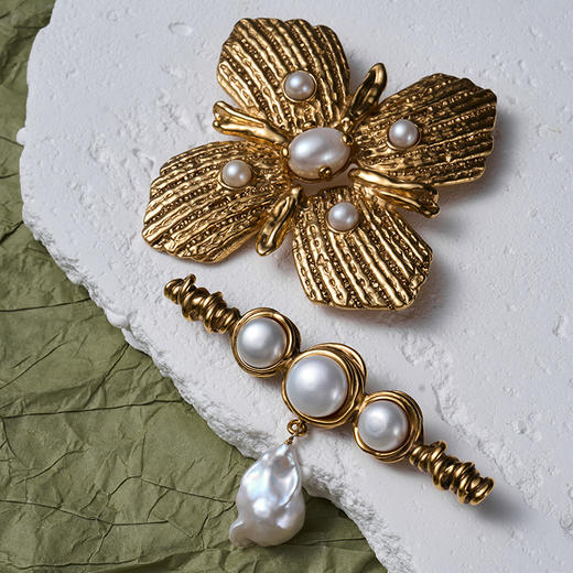 北京仓｜Goossens Paris-Circé Shell-金色贝壳 胸针［法国设计师］ 商品图7