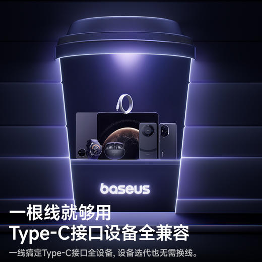 【69元3件】倍思 新编织系列 快充数据线USB to Type-C 100W 商品图5