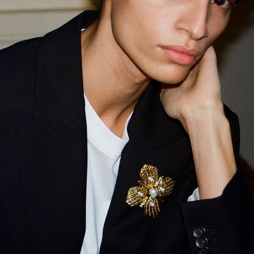 北京仓｜Goossens Paris-Circé Shell-金色贝壳 胸针［法国设计师］ 商品图0