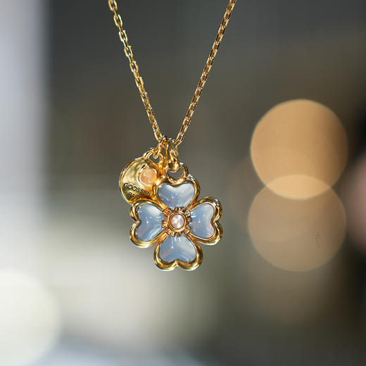 北京仓｜Goossens Paris-Talisman-蓝色 四叶草 项链［法国设计师］ 商品图5