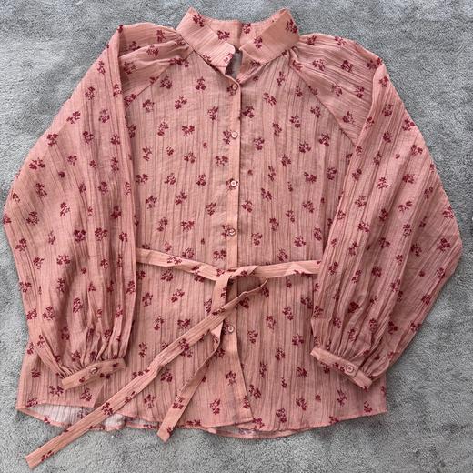 【不退不换】良木礼立领印花上衣（036） 商品图0