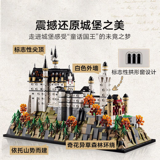 乐高积木L21063乐高创意高手系列新天鹅堡 商品图2