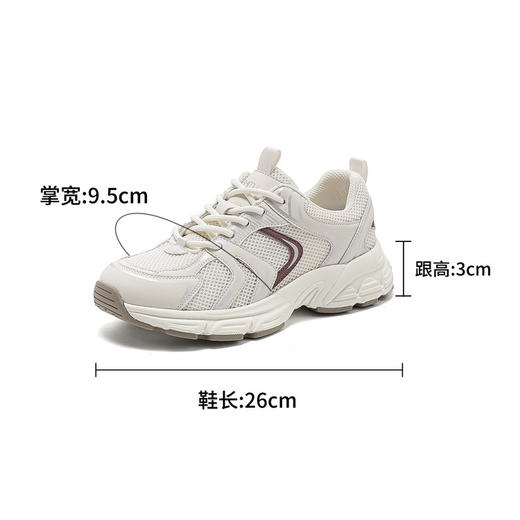 [不累脚女鞋]2025新款百搭休闲小白鞋女轻便舒适运动鞋X85CN6636 商品图6