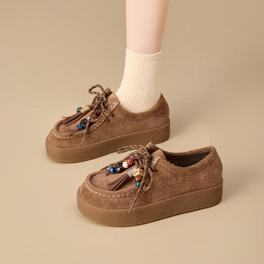 [多巴胺女鞋]2025新款时尚百搭休闲鞋女厚底轻便舒适运动鞋X85U68932 商品图6