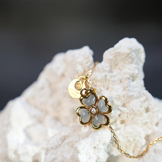 北京仓｜Goossens Paris-Talisman-蓝色 四叶草 项链［法国设计师］ 商品图4