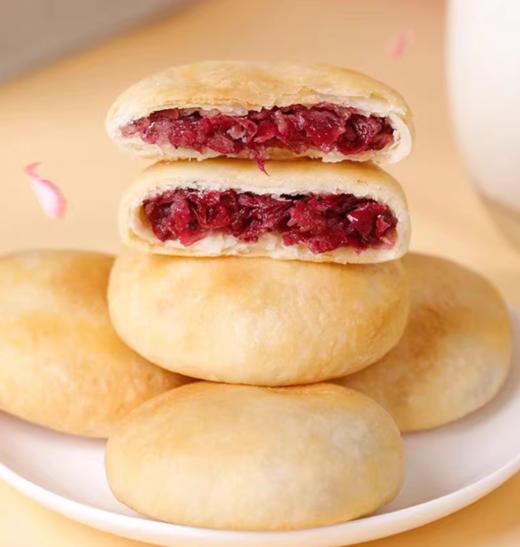 【特产】琪思妙香玫瑰鲜花饼 （25g*10枚装/盒）早餐零食 点心中式 商品图1