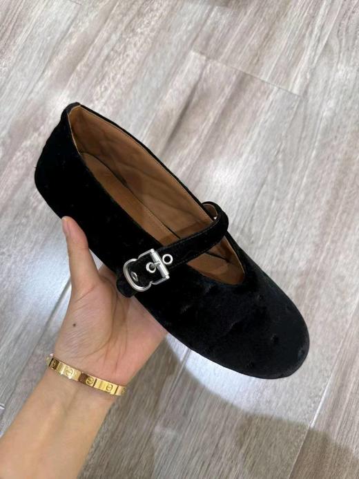 【不退不换】良木礼丝绒单鞋（6036-02） 商品图0