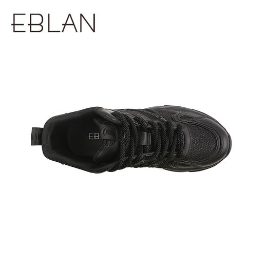 伊伴冬季百搭老爹鞋款加高靴筒护脚踝女时尚休闲鞋B25555205 商品图3