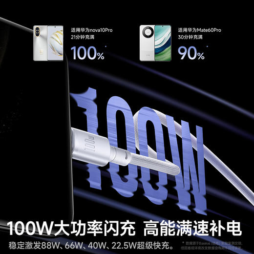 【69元3件】倍思 新编织系列 快充数据线USB to Type-C 100W 商品图2