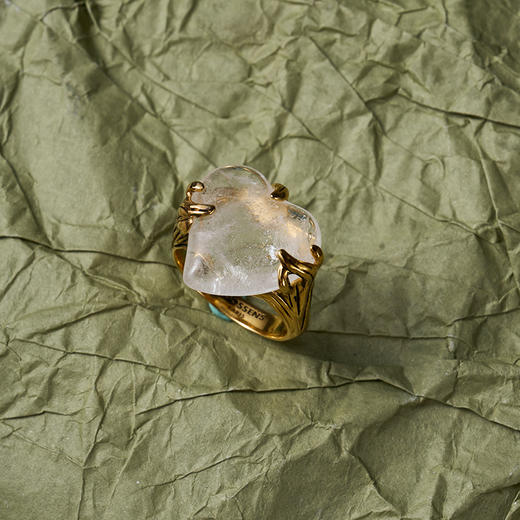 北京仓｜Goossens Paris-COEUR PRECIEUX CRISTAL NATUREL-爱心 戒指［法国设计师］ 商品图7