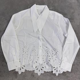 【不退不换】良木礼镂空系带衬衫（84698）