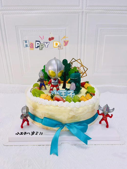 奥特曼男孩款千层】榴莲/芒果/双拼/奥利奥千层（丝带随机） 商品图0