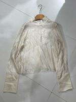 【特价不退不换】良木礼欧半高领天丝衬衫（10-353）