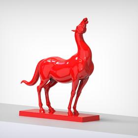 任亮《格物·灵语--鸣》宝丽石版雕塑