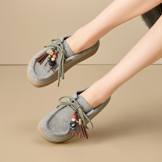 [多巴胺女鞋]2025新款时尚百搭休闲鞋女厚底轻便舒适运动鞋X85U68932 商品图3