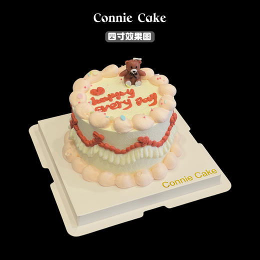 🎀 粉萌小熊蜡烛蛋糕 商品图1