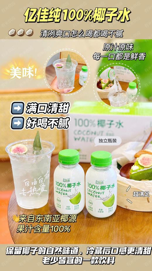 亿佳纯椰子水246ml×8瓶/件【MZXGY】 商品图0