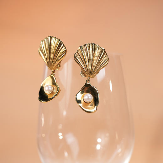 北京仓｜Goossens Paris-Circé Shell-金色贝壳 耳钉［法国设计师］ 商品图6