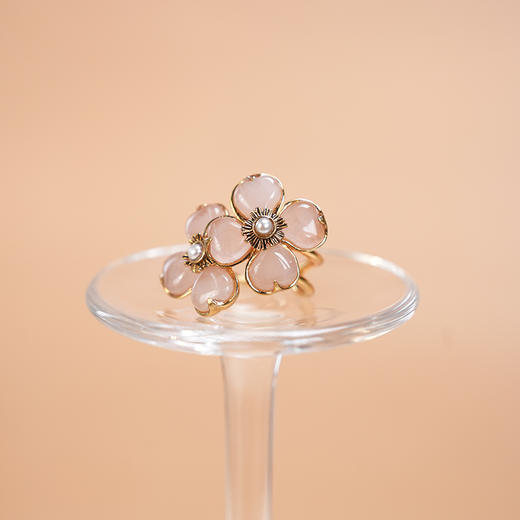 北京仓｜Goossens Paris-TREFLE-粉色 四叶草 戒指［法国设计师］ 商品图1