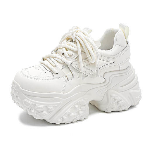 [增高8cm]百搭运动风女士休闲鞋2025新款时尚潮流老爹鞋 X85BQ616655 商品图9