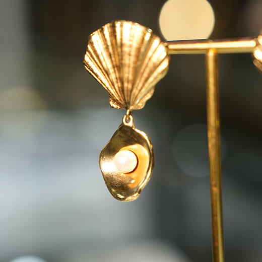 北京仓｜Goossens Paris-Circé Shell-金色贝壳 耳钉［法国设计师］ 商品图8