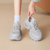 西村名物2025新款百搭休闲老爹鞋女厚底轻便舒适运动鞋网面运动风女鞋 X85YCM2761 商品缩略图4