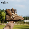 Safiya/索菲娅2025时尚拳击靴复古反绒休闲百搭运动高帮德训鞋SFD4116060 商品缩略图5
