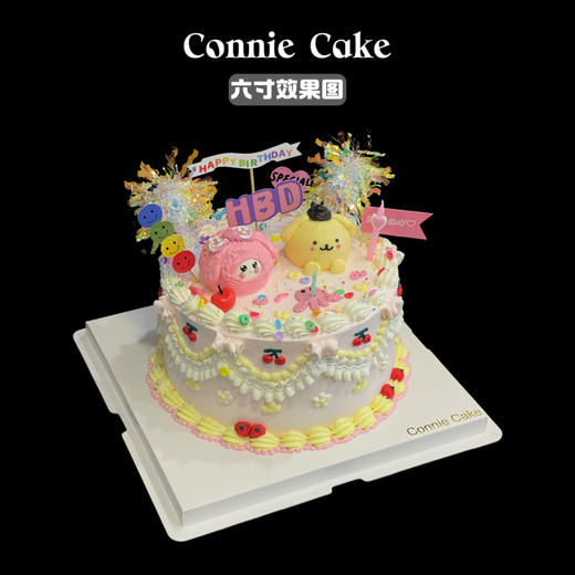 🎀【奶油霜·美乐蒂&布丁狗双萌蛋糕】 商品图1